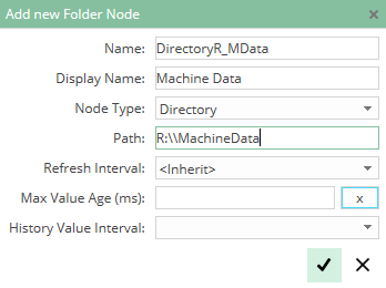 Codabix Directory Nodes hinzufügen