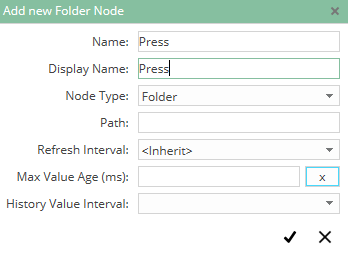 Codabix Add Folder Nodes